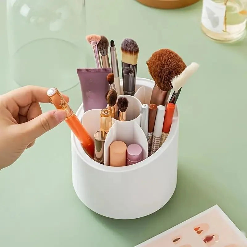 360 Degree Makeup Organizer white ABS