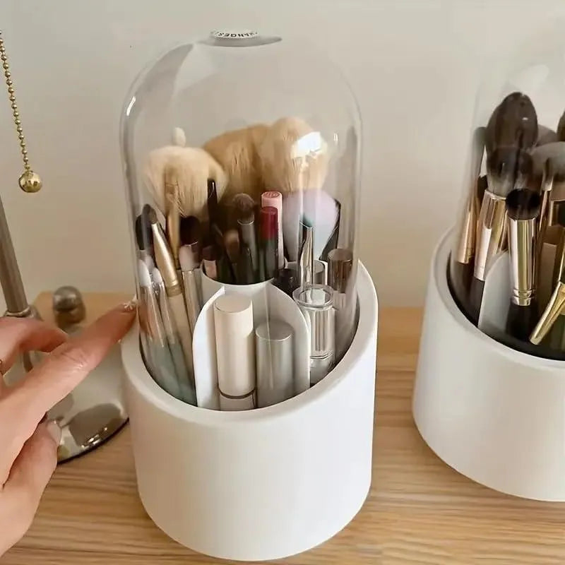360 Degree  Makeup Organizer  white ABS