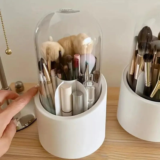 360 Degree  Makeup Organizer  white ABS