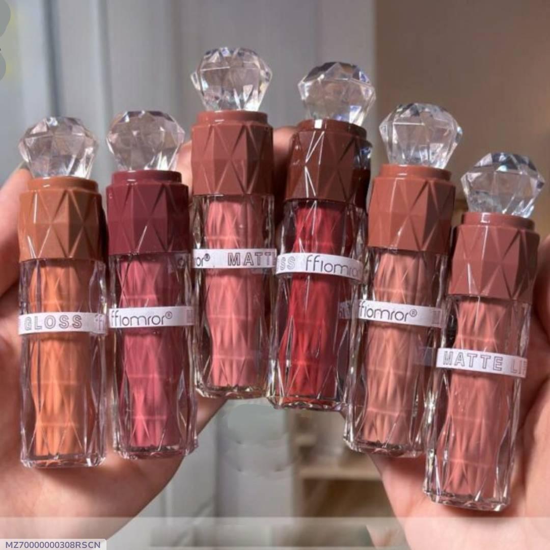 Diamond Velvet Glossy Lip Glossy 6pcs set