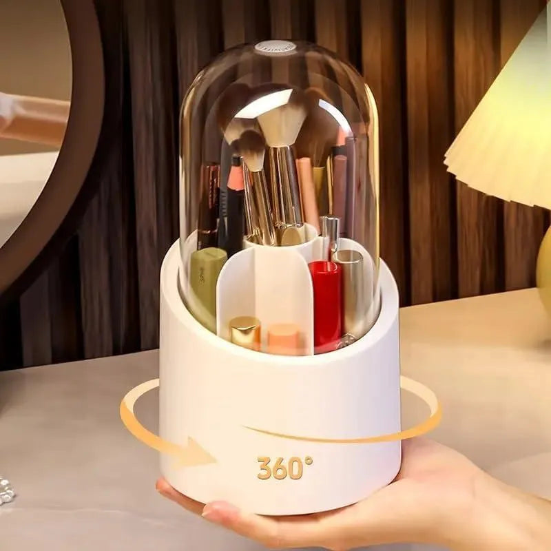 360 Degree  Makeup Organizer  white ABS