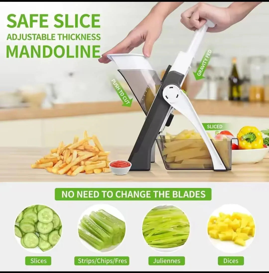 5 in 1 vegetable slicer_ No Blade Needed