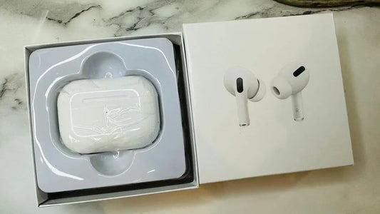 White Wireless Earbuds  With Charging Case