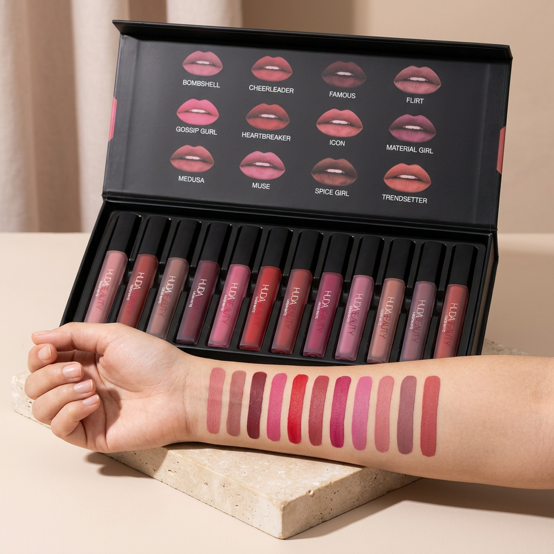 12_piece Matte Lipstick Set for Pakistani women