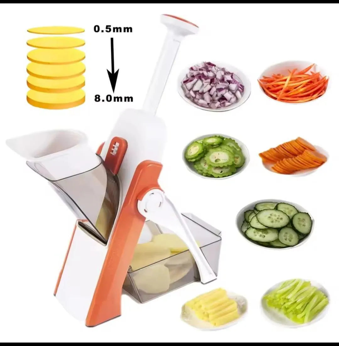 5 in 1 vegetable slicer_ No Blade Needed