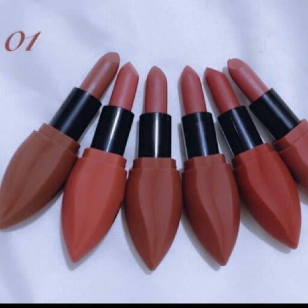 High Pigmented  Red Lipstick Set  6 Shades