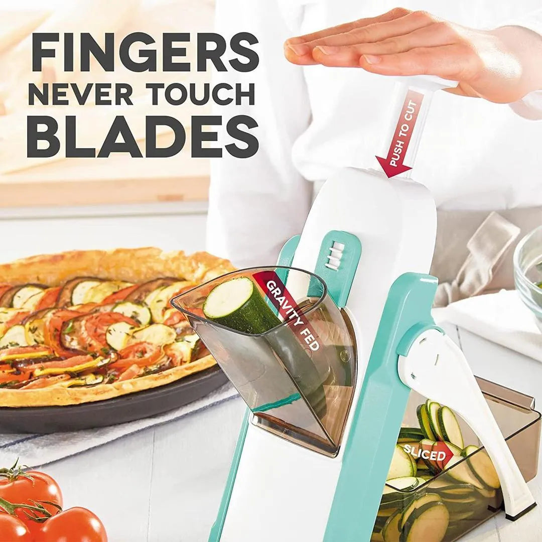 5 in 1 vegetable slicer_ No Blade Needed