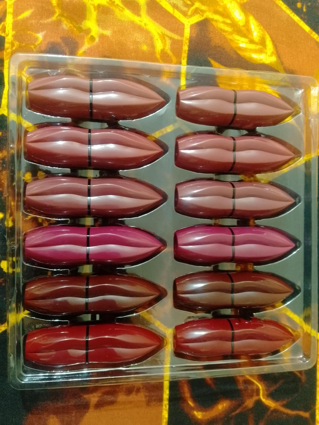 High Pigmented  Red Lipstick Set  6 Shades
